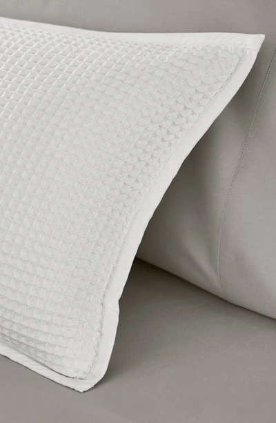 Boll & Branch Organic Cotton Waffle Accent Pillow Cover In White