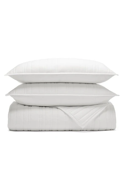 Shop Boll & Branch Signature Stripe Organic Cotton Quilt & Sham Set In White