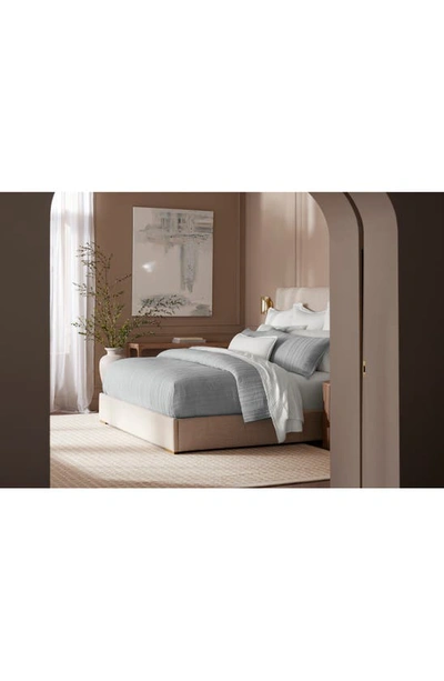 Boll & Branch Organic Signature Stripe Quilt Set In Shore