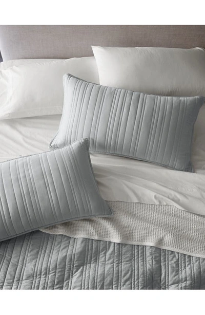 Boll & Branch Organic Signature Stripe Quilt Set In Shore