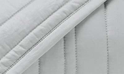 Boll & Branch Organic Signature Stripe Quilt Set In Shore