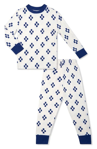 Shop Baby Grey By Everly Grey Everly Grey Kids' Fitted Two-piece Pajamas In Geo