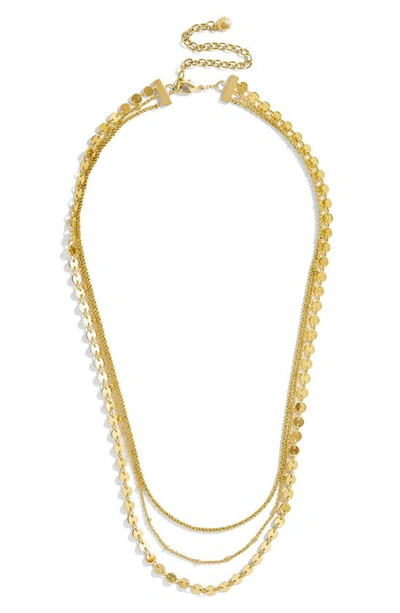 Shop Baublebar Ariana Multistrand Necklace In Gold