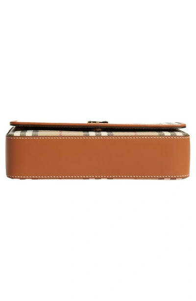 Burberry Hampshire Check Crossbody Bag In Archive Beige