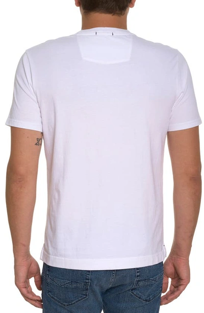 Shop Robert Graham Roseland Cotton Graphic T-shirt In White