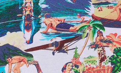 Robert Graham Hawaiian Summer Graphic T-shirt In White Multi