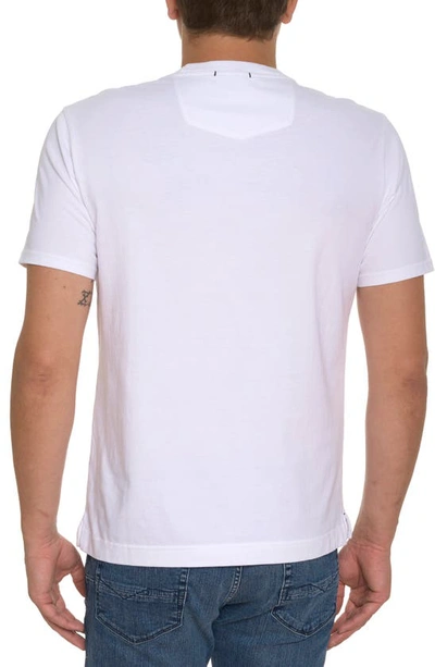 Shop Robert Graham Pipeline Cotton Graphic T-shirt In White