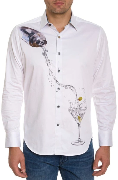 Shop Robert Graham Moxy Stretch Button-up Shirt In White