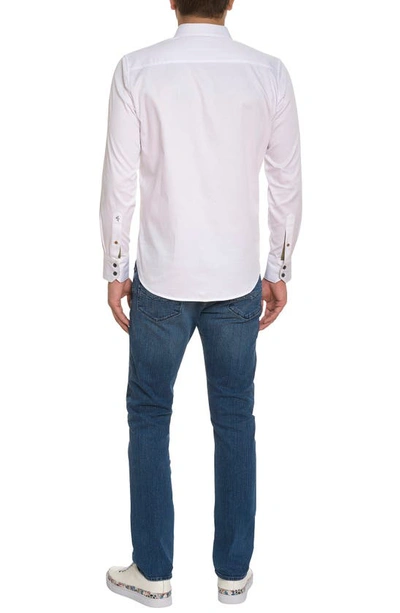 Shop Robert Graham Moxy Stretch Button-up Shirt In White