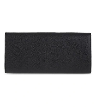 Shop Vivienne Westwood Saffiano Leather Long Wallet In Black