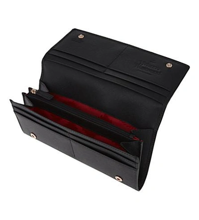 Shop Vivienne Westwood Saffiano Leather Long Wallet In Black
