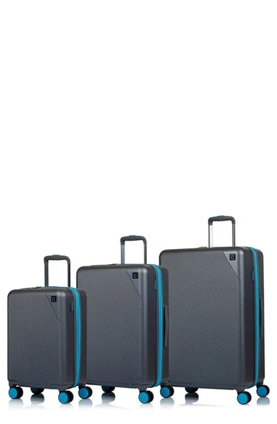 Shop Champs Fresh 3-piece Hardshell Luggage Set In Grey