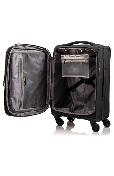 Shop Champs Softech Suitcase 2-piece Luggage Set In Black