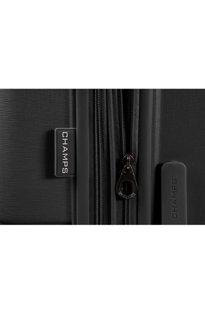 Champs Spinner Suitcase 3-piece Luggage Set In Black