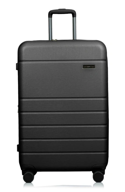 Shop Champs Spinner Suitcase 3-piece Luggage Set In Black