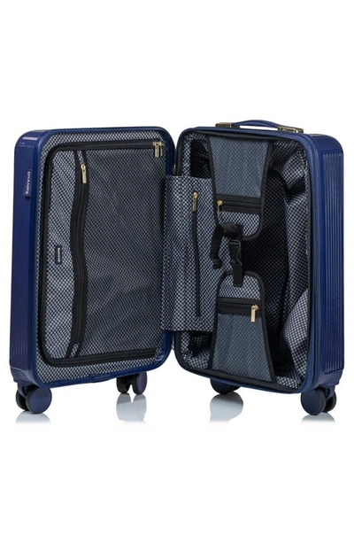 Shop Champs Luxe 3-piece Hardshell Luggage Set In Navy