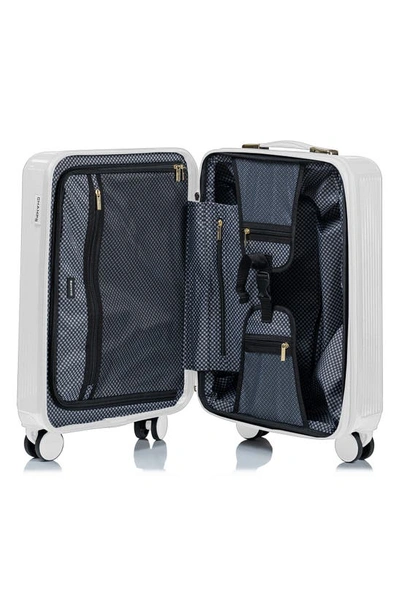 Shop Champs Luxe 3-piece Hardshell Luggage Set In White