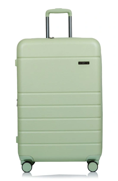 Champs Spinner Suitcase 3-piece Luggage Set In Green