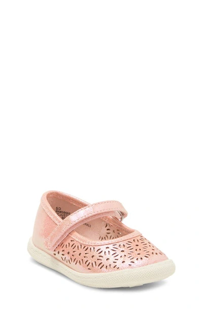 Shop Harper Canyon Kids' Justice Mary Jane Flat In Rose Gold Metallic