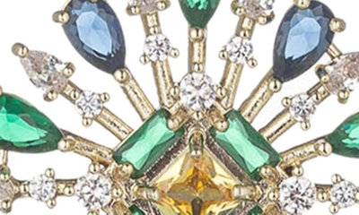 Eye Candy Los Angeles The Luxe Collection Mariana Cubic Zirconia Statement Earrings In Gold