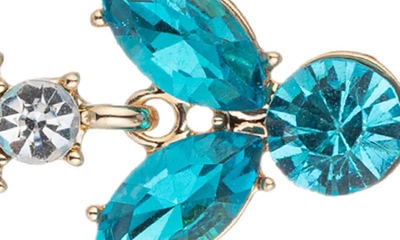 Shop Eye Candy Los Angeles The Luxe Collection Blue Leaf Dangle Earrings