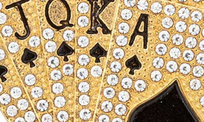 Eye Candy La Premium Collection Royal Flush Pendant Necklace In Gold