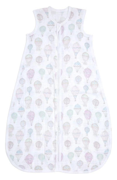 Shop Aden + Anais Organic Cotton Muslin Wearable Blanket In Above The Clouds Pink