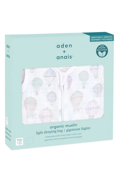 Shop Aden + Anais Organic Cotton Muslin Wearable Blanket In Above The Clouds Pink