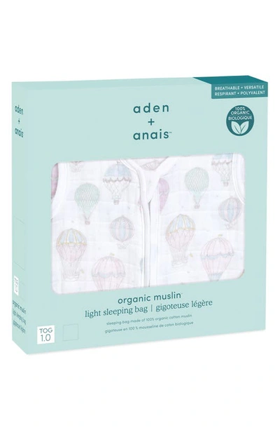 Aden + Anais Organic Cotton Muslin Wearable Blanket In Above The Clouds Pink