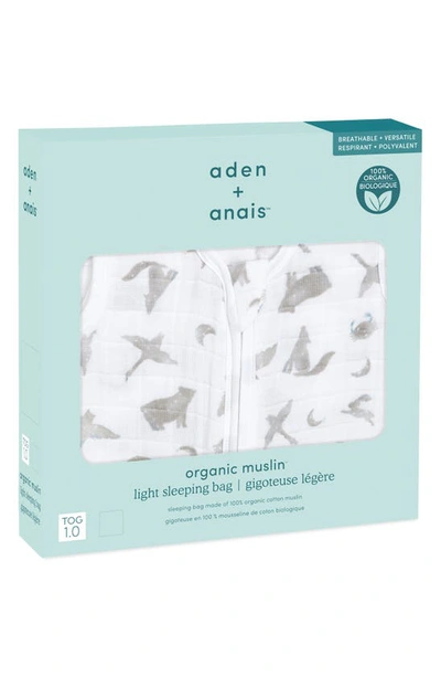Shop Aden + Anais Organic Cotton Muslin Wearable Blanket In Map The Stars Grey