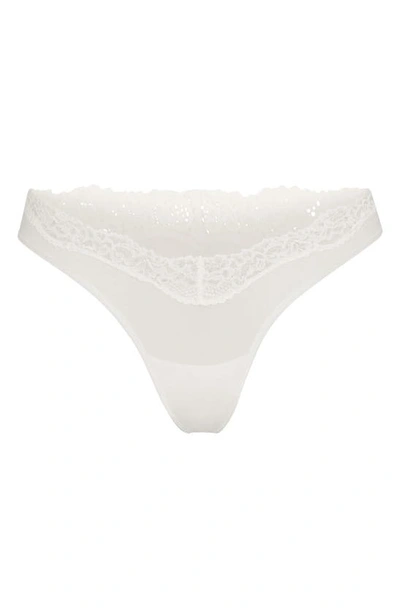 Shop Skims Fits Everybody Lace Thong In Marble