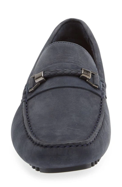 Shop Nordstrom Barrett Braided Bit Driving Shoe In Navy Blazer