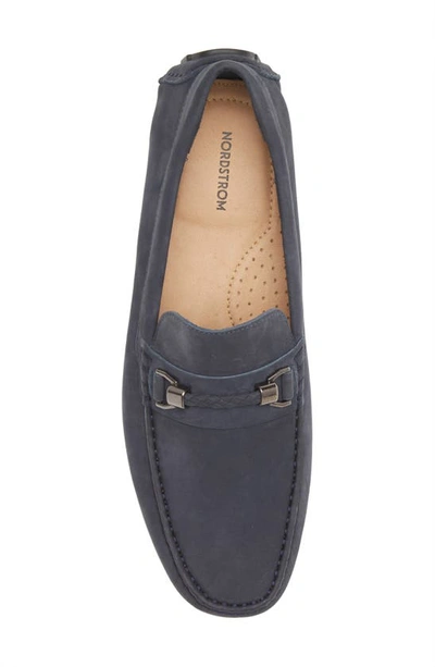 Shop Nordstrom Barrett Braided Bit Driving Shoe In Navy Blazer