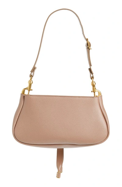 Shop Chloé Small Marcie Leather Shoulder Bag In Woodrose 527