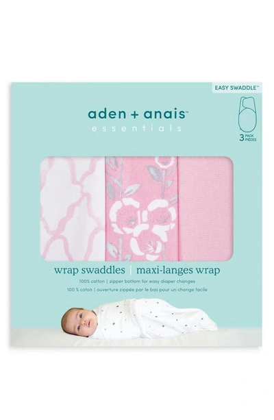 Shop Aden + Anais Aden & Anais Essentials Wrap Swaddle In Stencil Pink