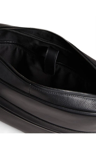 Shop Ted Baker Kianul Leather Messenger Bag In Black