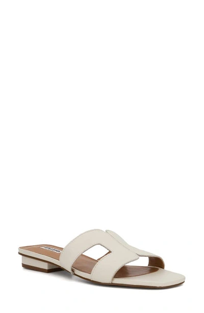 Shop Dune London Loupe Slide Sandal In White