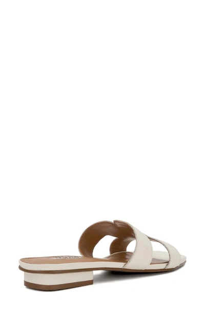 Dune London Loupe Slide Sandal In White