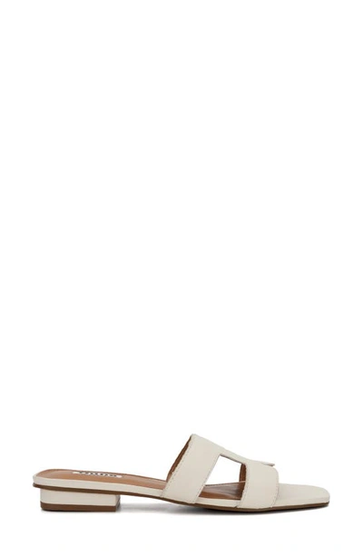 Dune London Loupe Slide Sandal In White