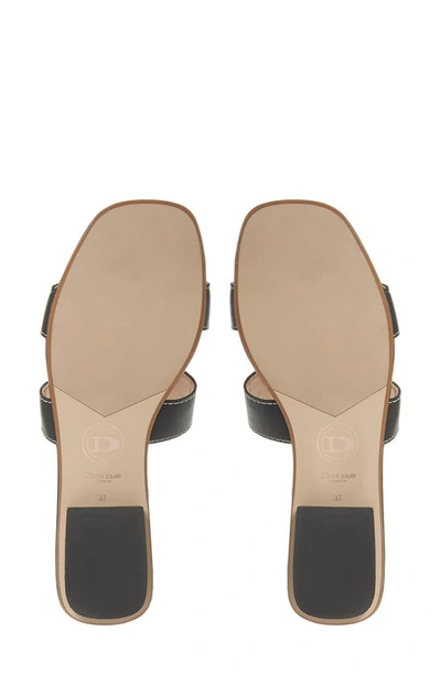 Dune London Loupe Slide Sandal In Black