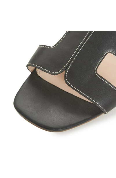 Dune London Loupe Slide Sandal In Black