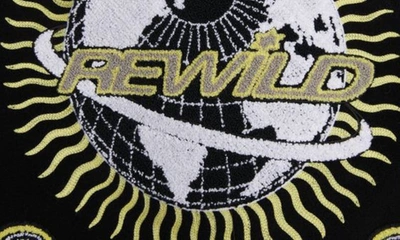 Shop Stella Mccartney Rewild Embroidered Wool Bomber Jacket In 1000 Black