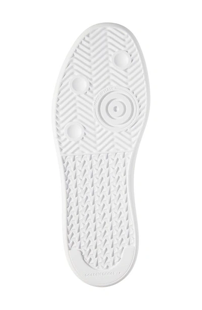 Golden Goose Purestar Leather Sneakers In White/ Bronze