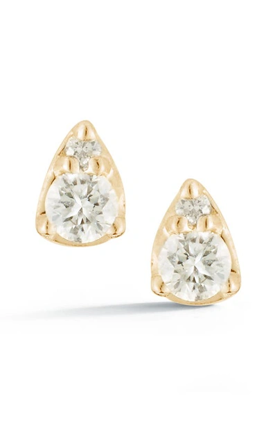 Shop Dana Rebecca Designs Sophia Ryan Diamond Teardrop Stud Earrings In Yellow Gold