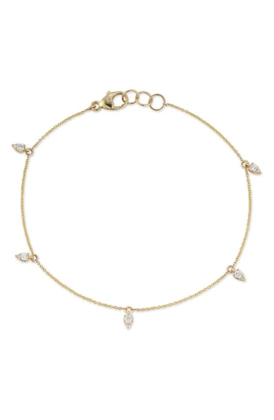 Shop Dana Rebecca Designs Sophia Ryan Teardrop Charm Bracelet In Yellow Gold