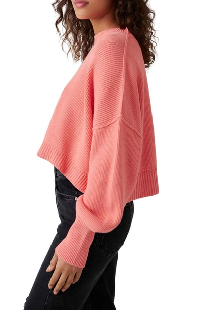 Shop Free People Easy Street Crop Pullover In Guava Juice