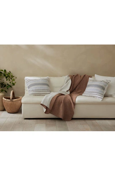 Shop Coyuchi Cozy Organic Cotton Blanket In Sienna