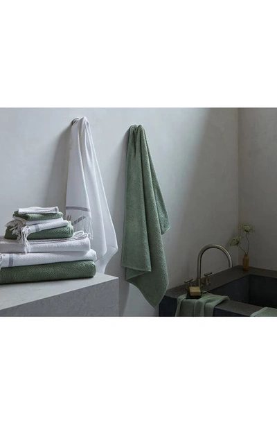 Shop Coyuchi Air Weight® 6-piece Organic Cotton Bath Towel, Hand Towel & Washcloth Set In Jade