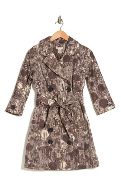 Shop Vertigo Paris Printed Trench Coat In Moonwalk