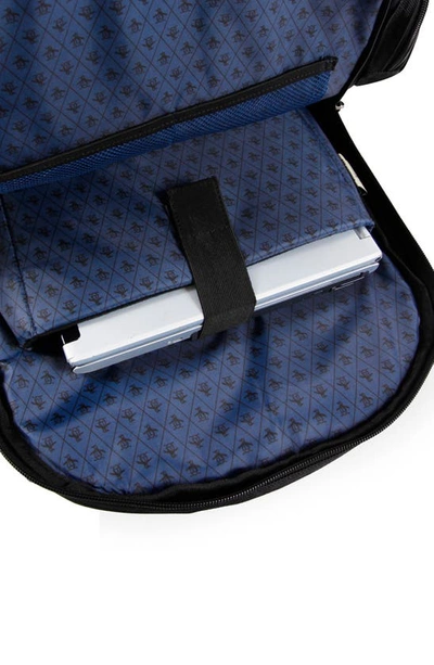 Original Penguin Fletcher Backpack In Black Crosshatch